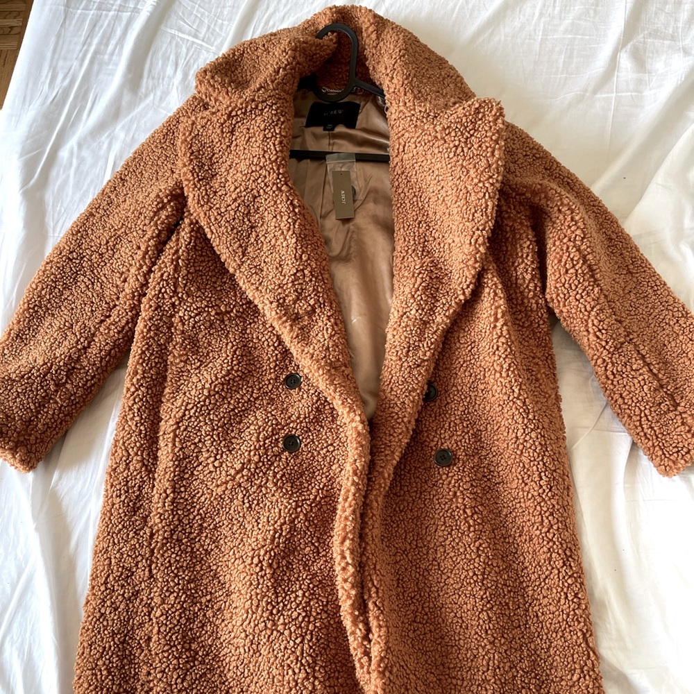 NWT j crew teddy double breasted coat - Picture 4 of 4